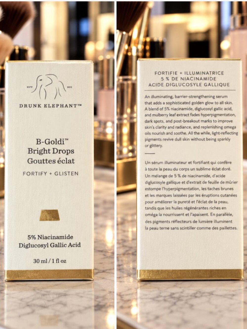 NEW Drunk Elephant B-Goldi Bright Drops – 30ml / 1 oz – Never Opened